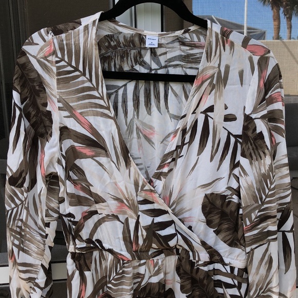 Worn once! OLD NAVY Faux Wrap Long Sleeve Dress - Picture 3 of 7